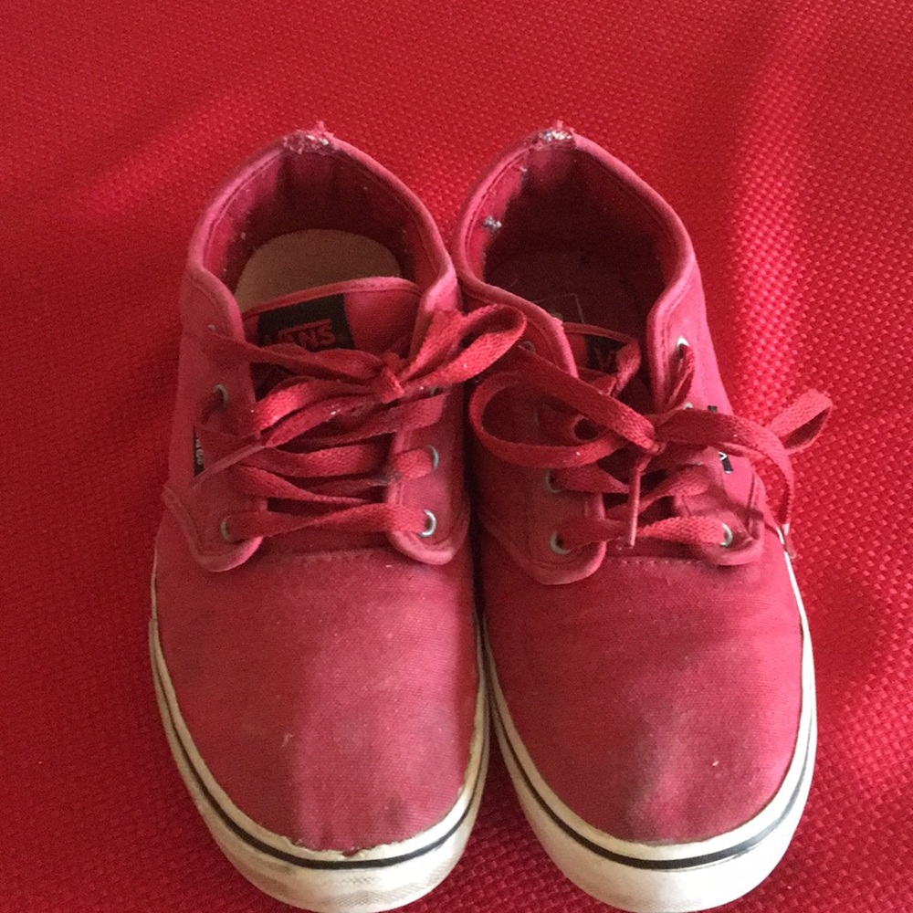 Old Red Vans *beat up*